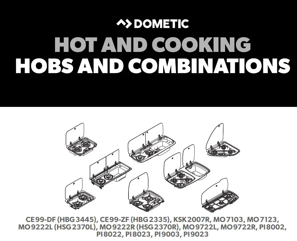 DOMETIC HBG 3445 Cooktop and Combinations Installation Guide