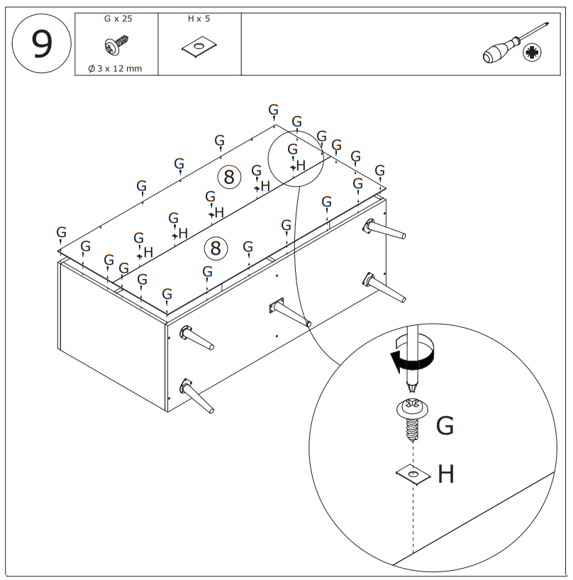 FUFU GAGA LJY KF200107-01 2 Door Multi Functional Storage Cabinet Chest - 10
