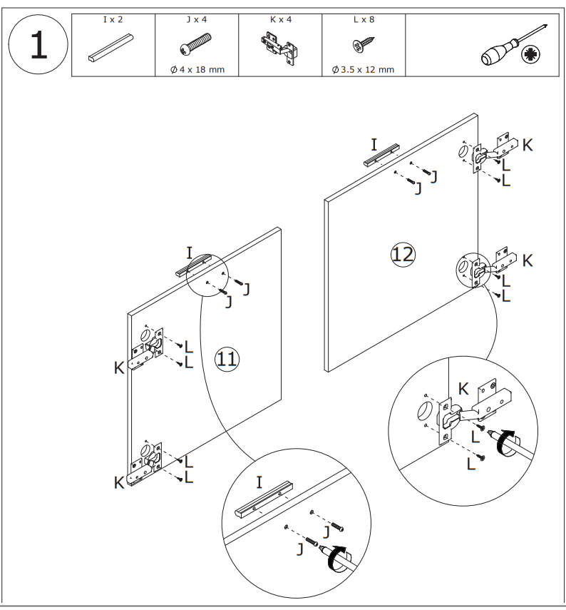 FUFU GAGA LJY KF200107-01 2 Door Multi Functional Storage Cabinet Chest - 3