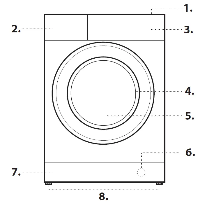 Hotpoint NSWR 945C GK 1400 Spin 9kg Washing Machine 2