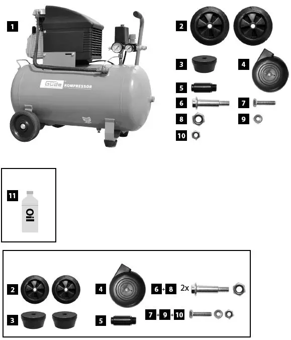 Gude 50129 260 10 50 Compressor-1