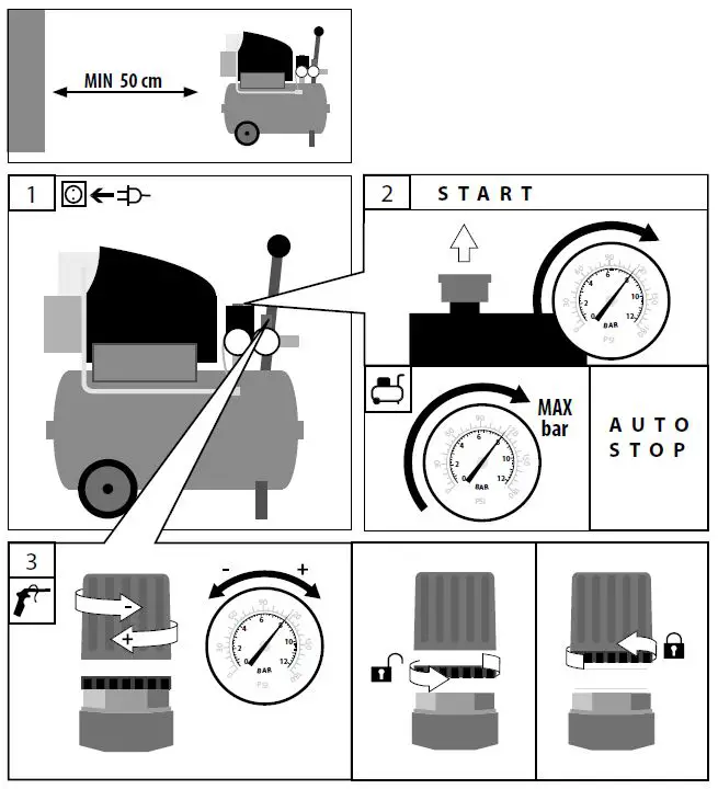 Gude 50129 260 10 50 Compressor-7