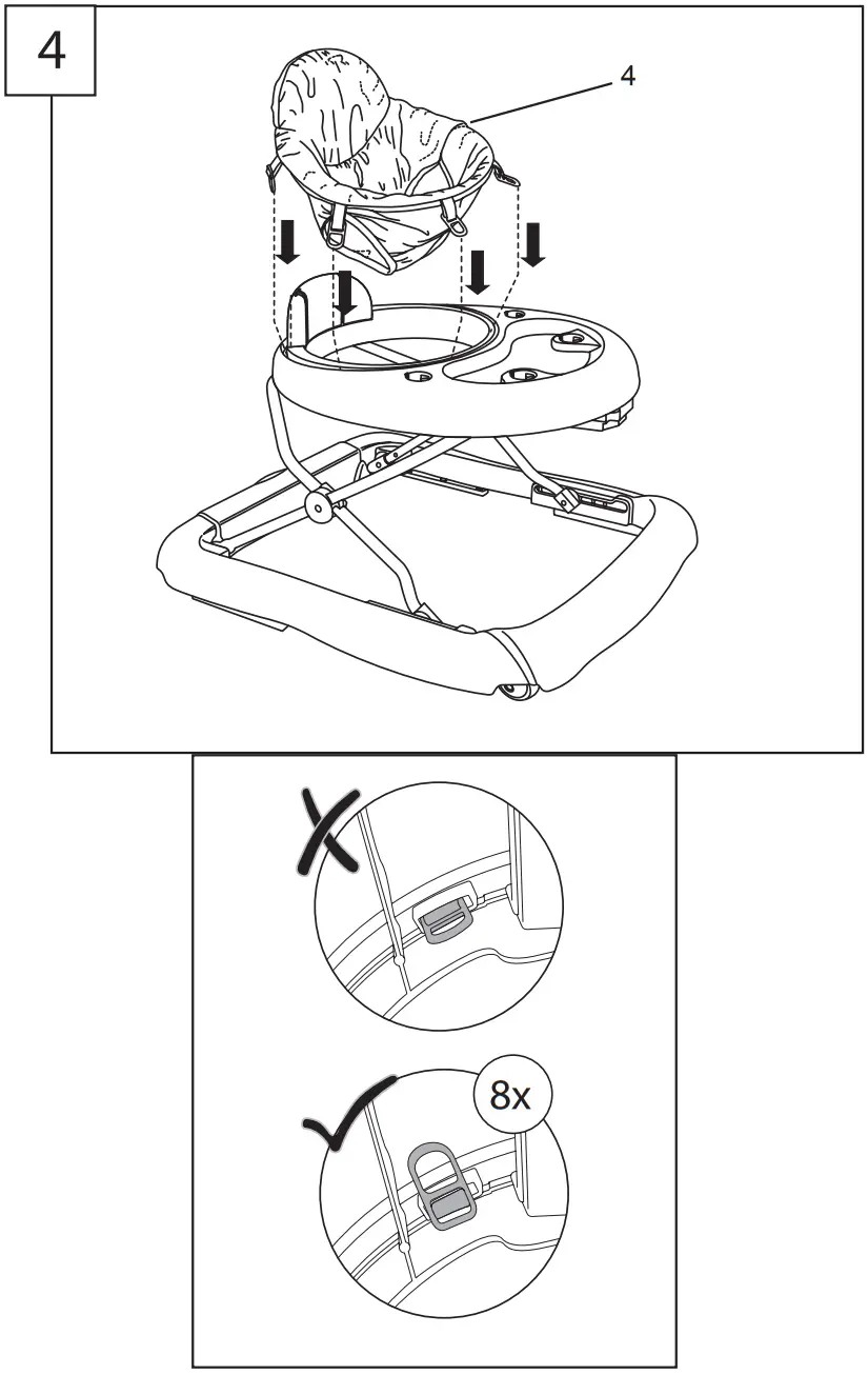 bright starts 10924 WWC Giggling Safari Walker - Figure 5