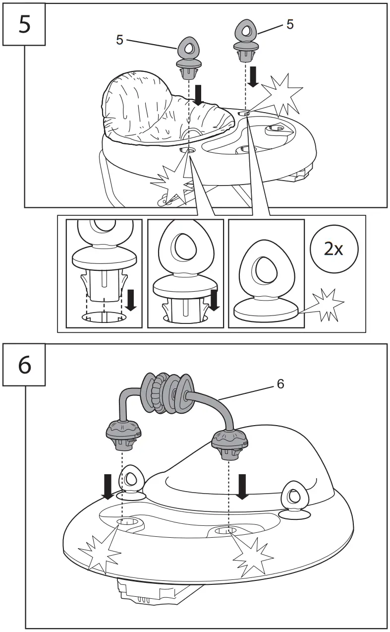 bright starts 10924 WWC Giggling Safari Walker - Figure 6