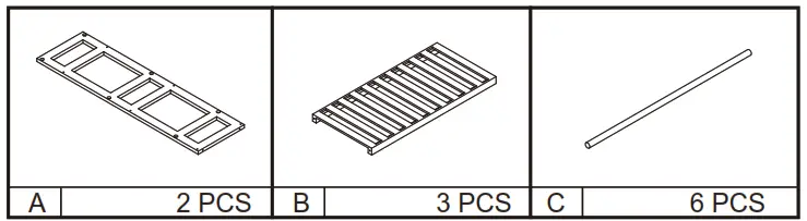 Kmart 43148363 Bamboo Slim Line Trolley - Icon 6