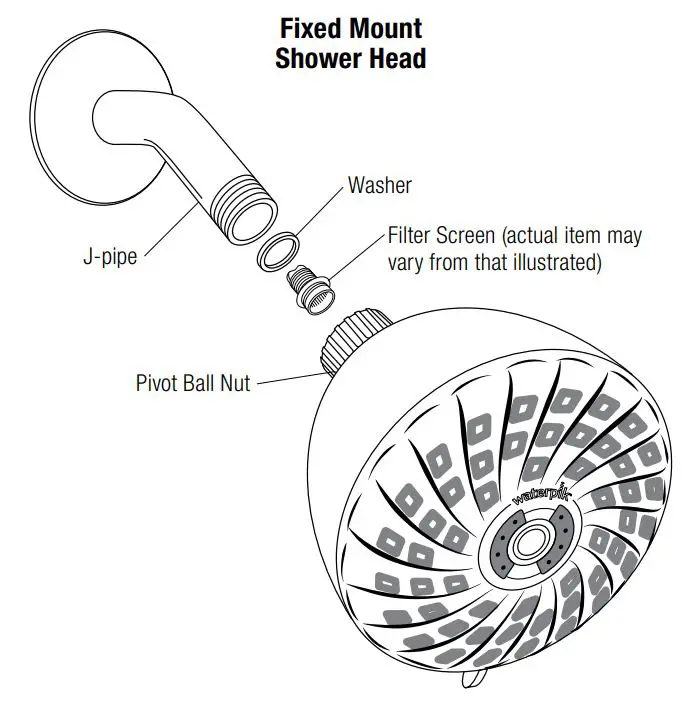 waterpik XQP-633 PowerPulse Fixed Shower Head Instruction Manual - Product Overview