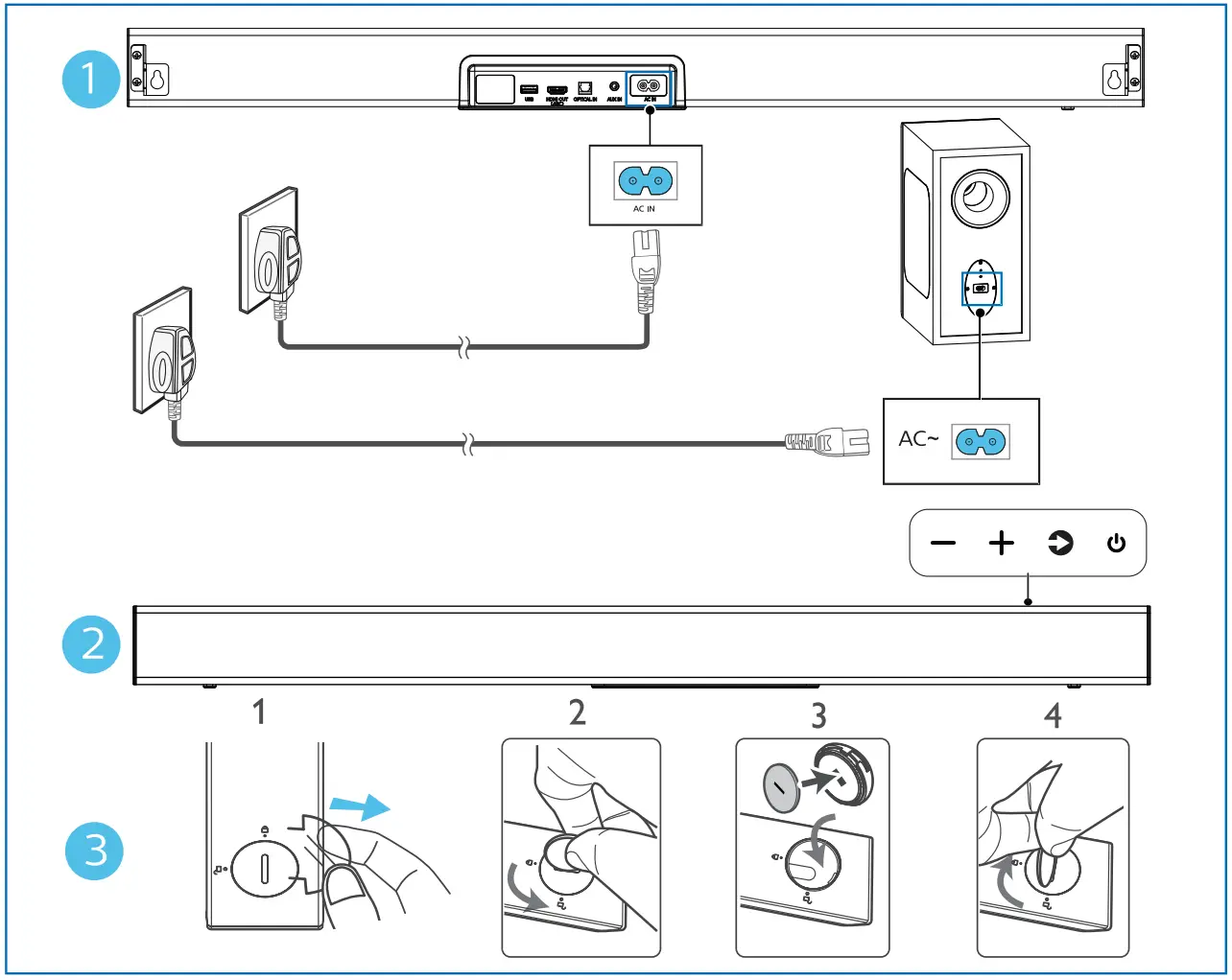 Switch on the SoundBar