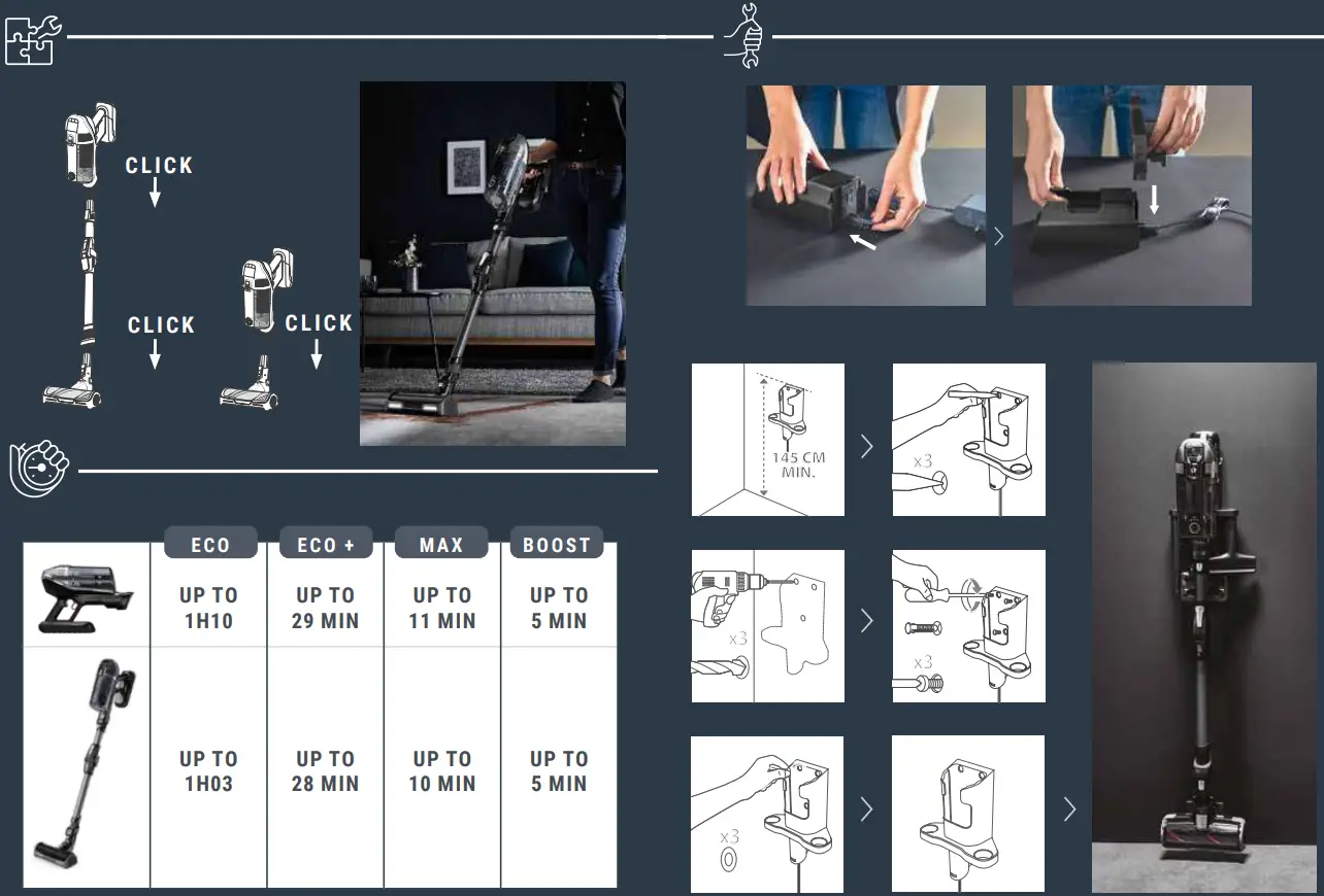 Rowenta FLEX 14.60 X Force Animal Cordless Vacuum Cleaner - Figure 2