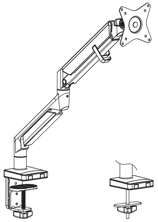 AlzaErgo APW-EGARS100B Single Monitor Arm