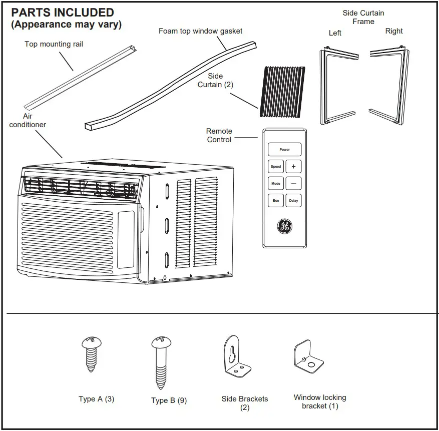 GE APPLIANCES AHTE06 Electronic Window Air Conditioner - FIGURE 6