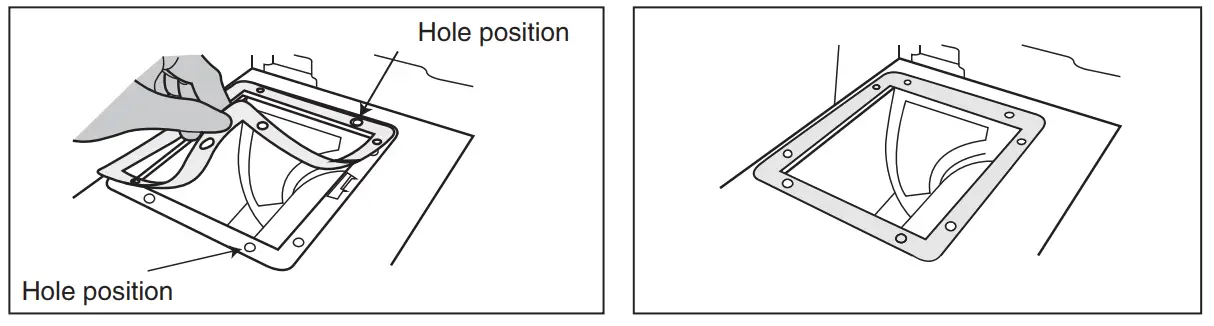 Cooker hood installation