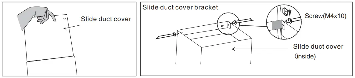 Cooker hood installation