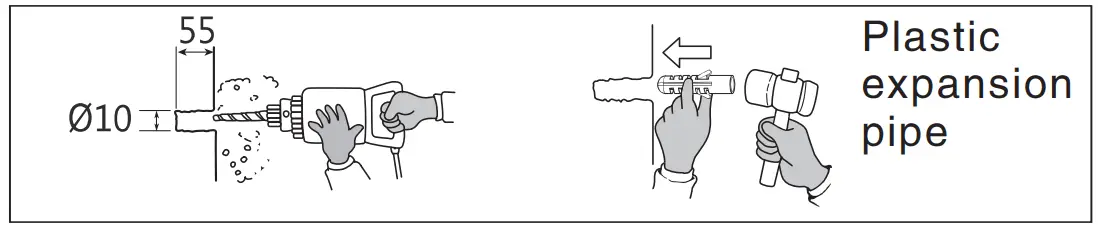 Cooker hood installation