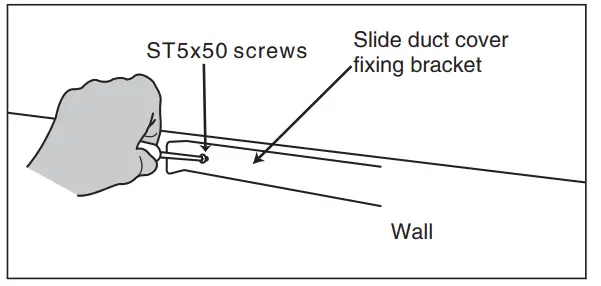 Cooker hood installation