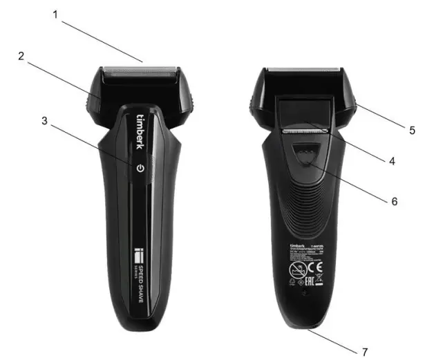 timberk T SHF20L Electric Shaver-fig2
