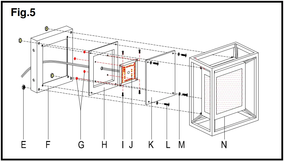 George Kovacs P1202 Outline Outdoor LED Ceiling Wall Light - Replacing LED module