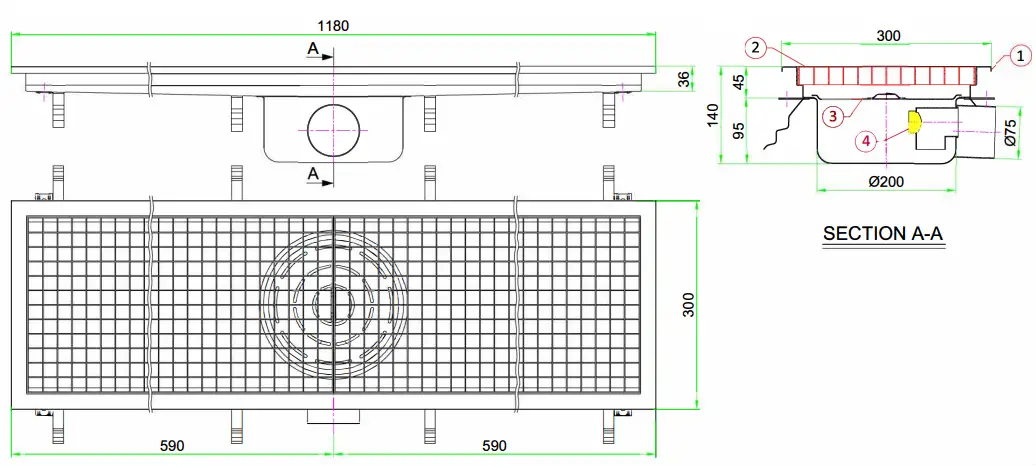 CombiSteel-7075-0110-Horizontal-Outlet-Drainage-fig-1