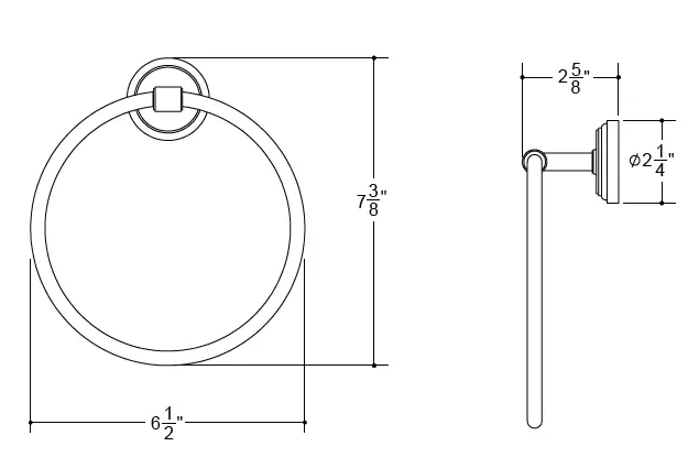 HAMILTON-SINKLER-BATR4005-Towel-Ring-Installation-and-Template-FIG-1