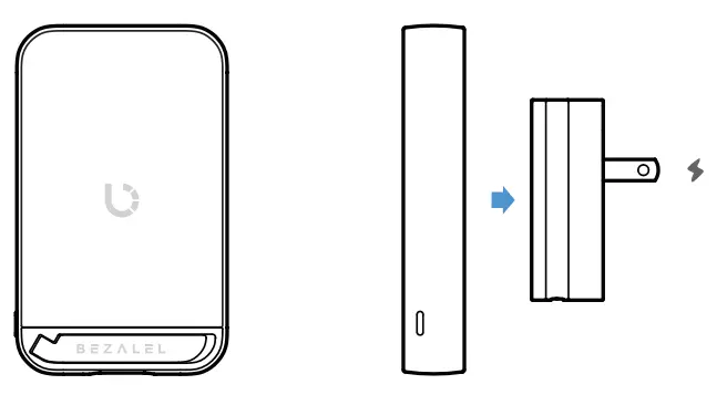 BEZALEL Prelude XR Wireless Power Bank Charger - Wireless Charging
