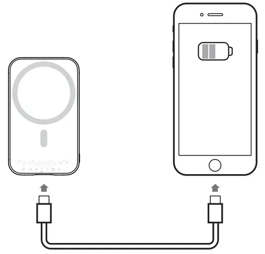 BEZALEL Prelude XR Wireless Power Bank Charger - cable