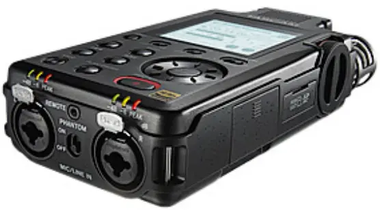TASCAM DR 100MKIII Professional Handheld Recorder - lingual menu