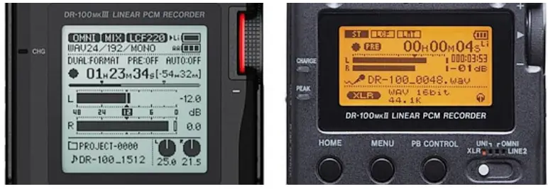 TASCAM DR 100MKIII Professional Handheld Recorder - working on location,