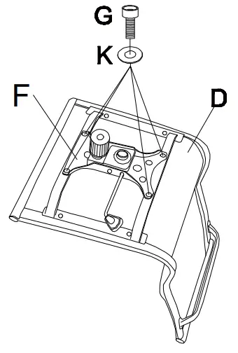 kogan ELEAMPUBLBA Eames replica low back ribbed -- Step 3