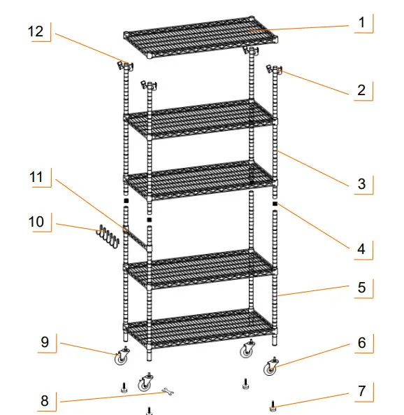 TRINITY 5-TIER NSF 36-Color