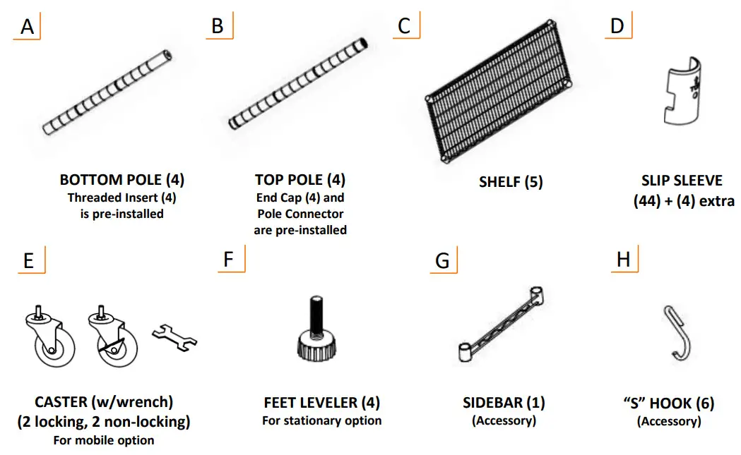 TRINITY 5-TIER NSF- 36assembly