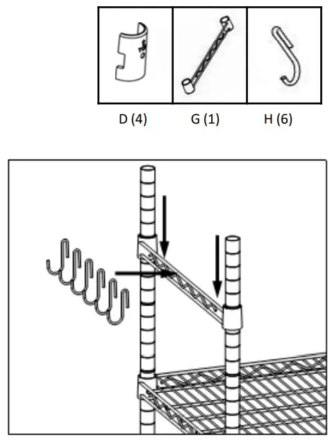 TRINITY 5-TIER NSF- HOOKS