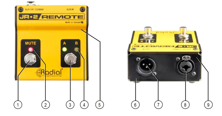 Radial JR.2 Remote Footswitch- set