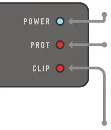 STETSOM VULCAN 2000 Digital Power Amplifier- Indicators LED