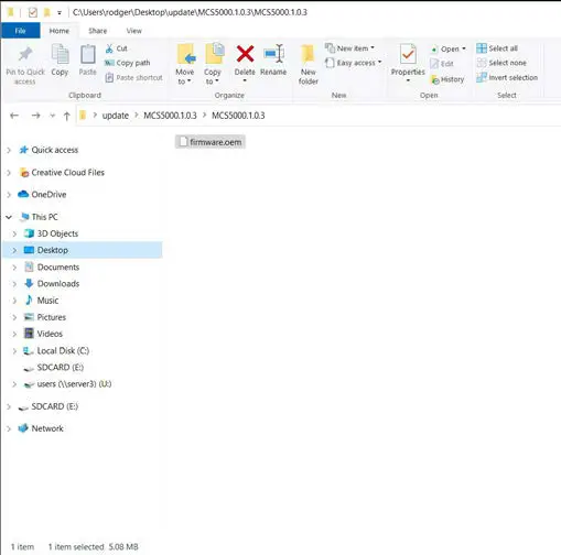 Bard MC5600 Series Lead Lag Controller - Transfer Update File to Micro SD Card