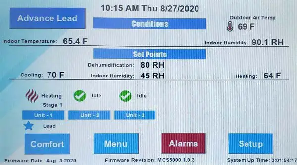 Bard MC5600 Series Lead Lag Controller