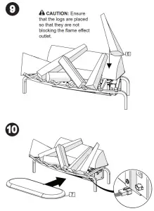 Dimplex DLGM29 Opti Myst Open Hearth Fireplace -Grate Assembly9
