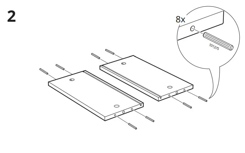 IKEA 00358966 TORNVIKEN Box Instruction Manual - Installation 2