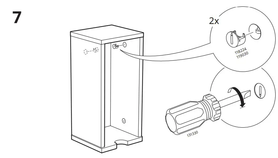 IKEA 00358966 TORNVIKEN Box Instruction Manual - Installation 7
