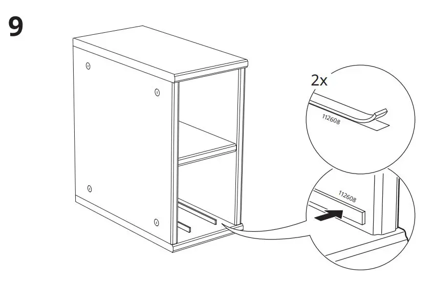 IKEA 00358966 TORNVIKEN Box Instruction Manual - Installation 9