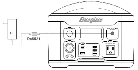 Charge Through AC Adapter