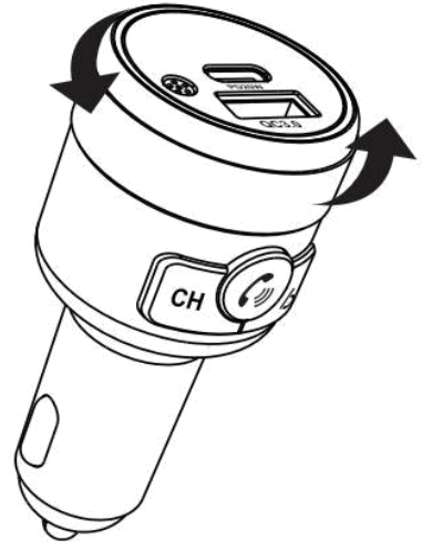 Sage Human Electronics C81 Metallic Housing Wireless Car FM Transmitter