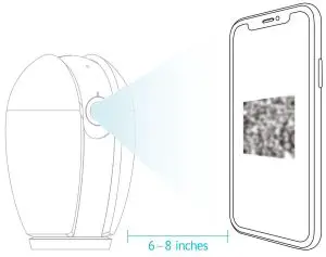 FIG 12 Use the camera to scan the QR code on the phone