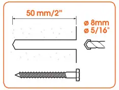 vogel s TVM 3220 Series Full Motion TV Wall Mount - Attach the wall mount to the wall 2