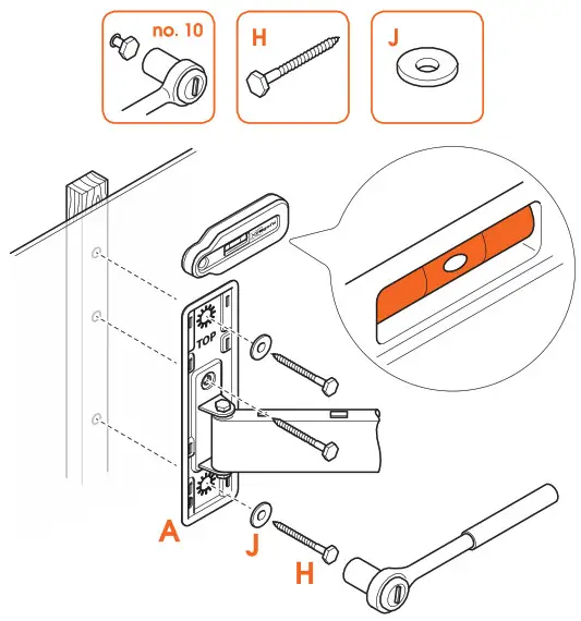 vogel s TVM 3220 Series Full Motion TV Wall Mount - Attach the wall mount to the wall 6