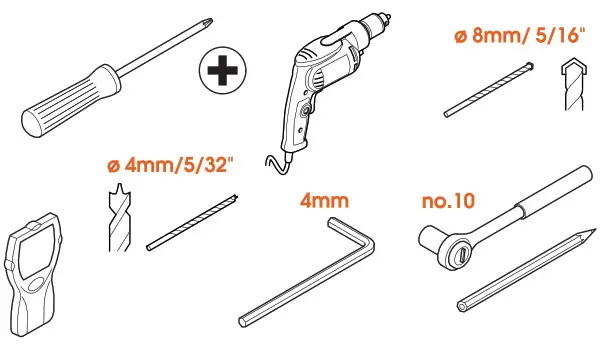 vogel s TVM 3220 Series Full Motion TV Wall Mount - Got your tools ready