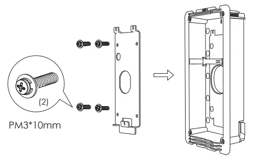 GRANDSTREAM GDS3710 3705 In Wall Mounting Kit-Drywall1