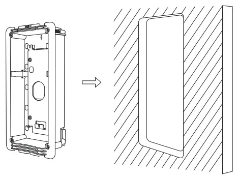 GRANDSTREAM GDS3710 3705 In Wall Mounting Kit-Drywall3