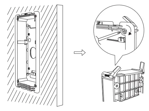 GRANDSTREAM GDS3710 3705 In Wall Mounting Kit-Drywall4