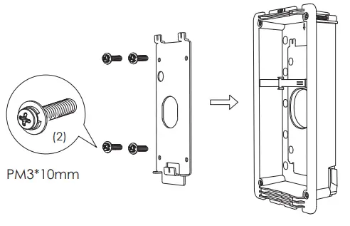 GRANDSTREAM GDS3710 3705 In Wall Mounting Kit-Step 2