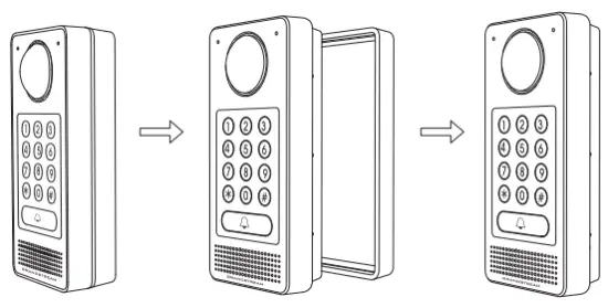 GRANDSTREAM GDS3710 3705 In Wall Mounting Kit-Step 4