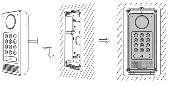 GRANDSTREAM GDS3710 3705 In Wall Mounting Kit-Step 6